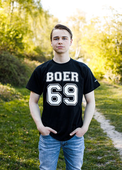 Zwart T-shirt Boer 69