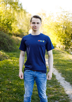 Blauw T-shirt - I love Tractors &amp; Bier -