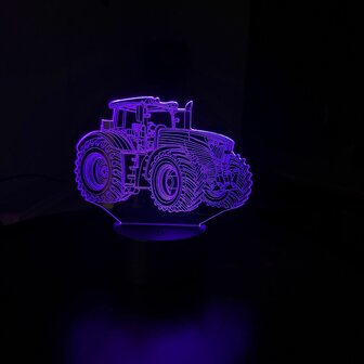 Lamp Tractor - 3-D illusie - 7 kleuren