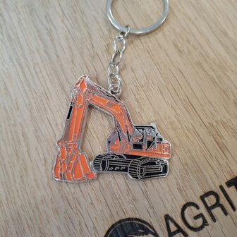 Metalen graafmachine - sleutelhanger - 1