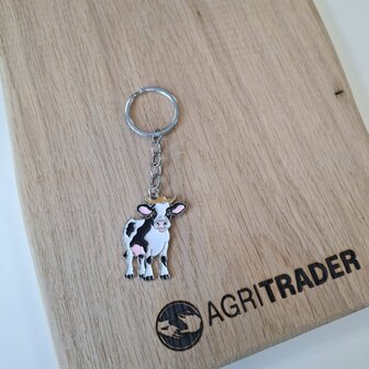 Sleutelhanger metaal - koe