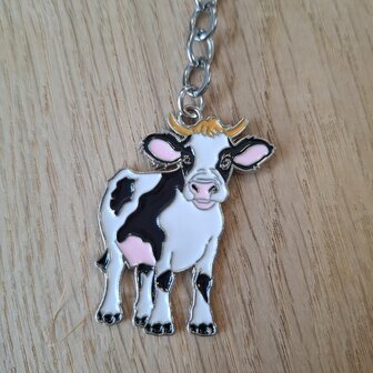 Sleutelhanger metaal - koe