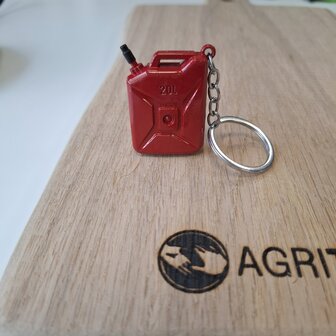 Metalen sleutelhanger / olievat / jerrycan