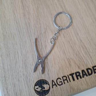 Metalen sleutelhanger - gereedschapsset