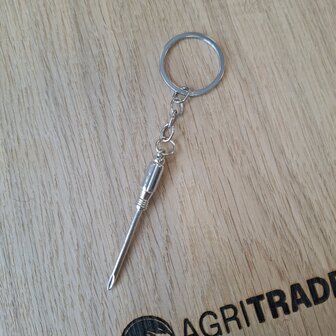 Metalen sleutelhanger - gereedschapsset