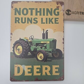 Metalen wandbord - John Deere