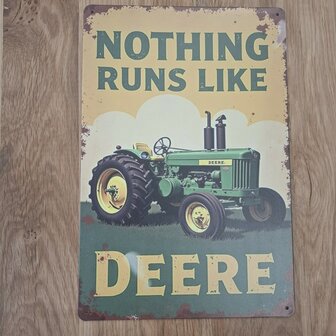 Metalen wandbord - John Deere
