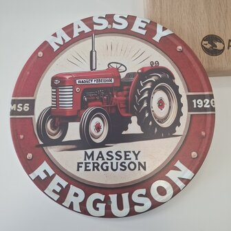 Wandbord metaal - massey ferguson
