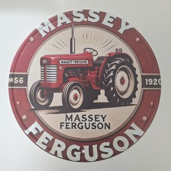 Wandbord metaal - massey ferguson