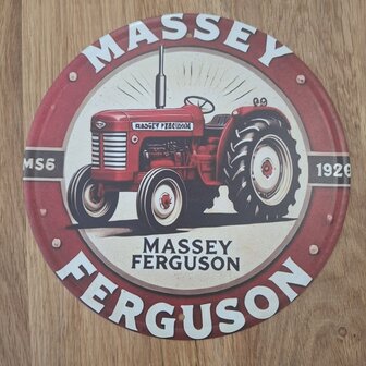 Wandbord metaal - massey ferguson