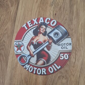 Metalen wandbord Texaco Motor Oil