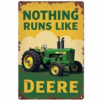 Metalen wandbord - John Deere