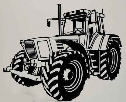 Metalen wanddecoratie - Fendt Favorit 824 Tractor - 40 cm breed