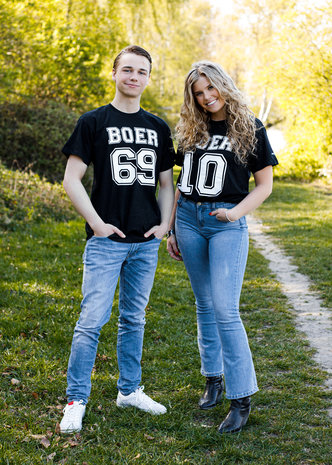 Zwart T-shirt Boer 69
