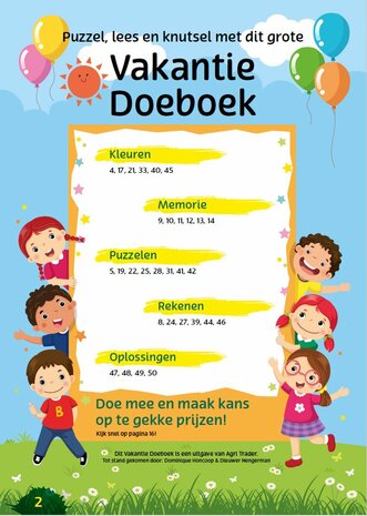 Jaarabonnement + gratis Vakantie Doeboek