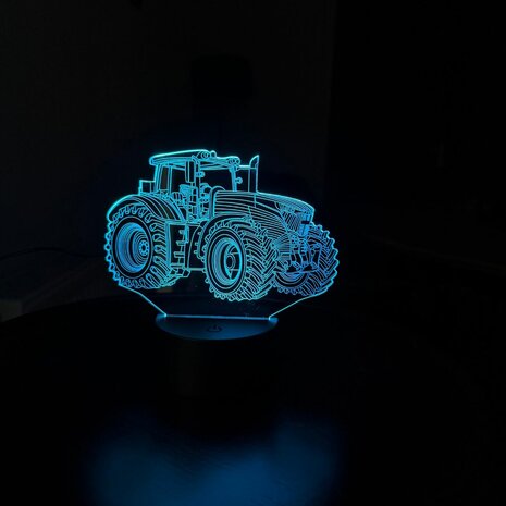 Lamp Tractor - 3-D illusie - 7 kleuren