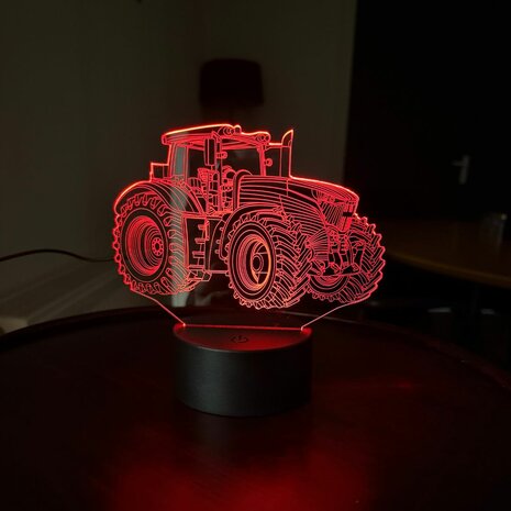 Lamp Tractor - 3-D illusie - 7 kleuren