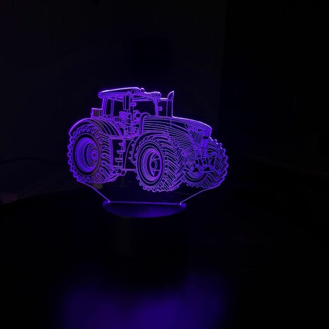 Lamp Tractor - 3-D illusie - 7 kleuren