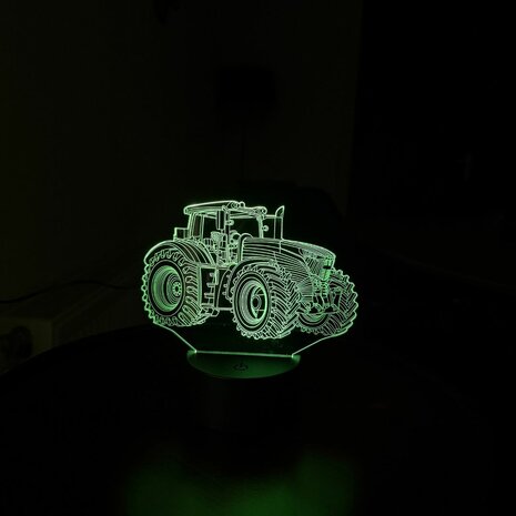 Lamp Tractor - 3-D illusie - 7 kleuren
