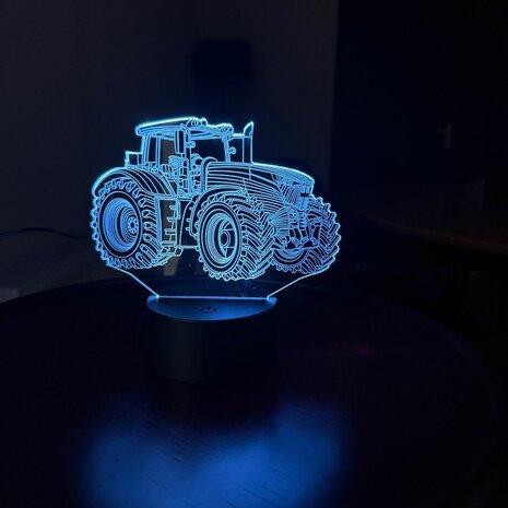 Lamp Tractor - 3-D illusie - 7 kleuren