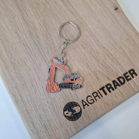 Metalen graafmachine - sleutelhanger - 3