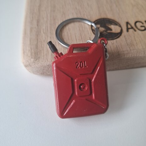 Metalen sleutelhanger / olievat / jerrycan