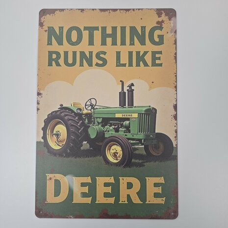 Metalen wandbord - John Deere