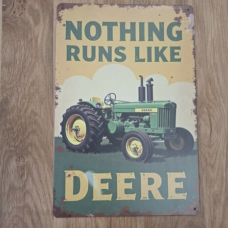 Metalen wandbord - John Deere