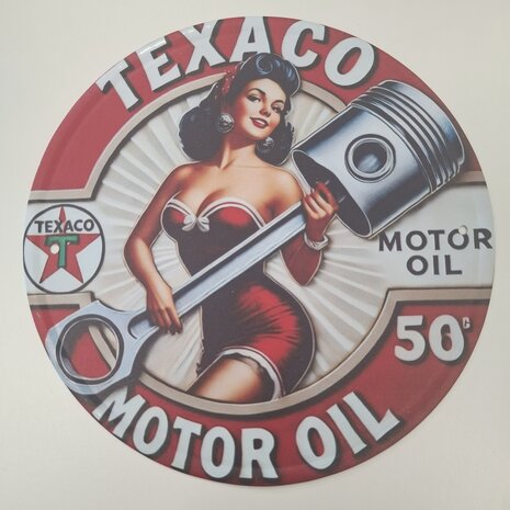 Metalen wandbord Texaco Motor Oil