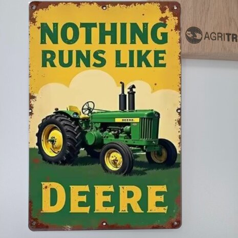 Metalen wandbord - John Deere