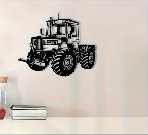 Metalen wanddecoratie - MB tractor - 30 cm breed