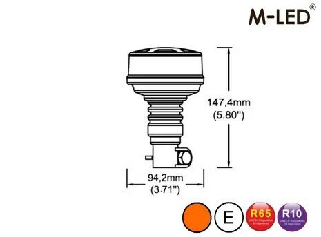 M-LED zwaai en flitslamp