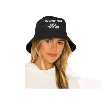 Vissershoedje / Festivalhoedje met standaard of eigen bedrukking