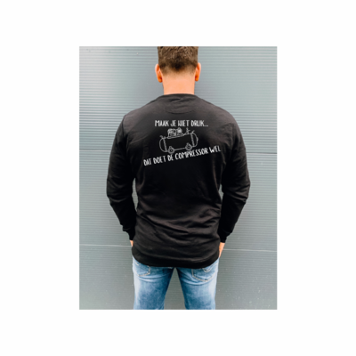 Trui "Maak je niet druk, dat doet de compressor wel"